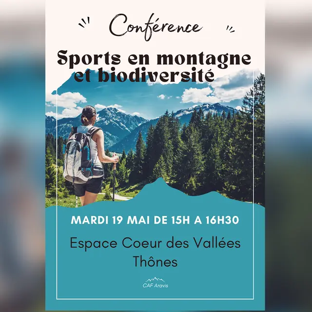 Conférence Sports en montagne et biodiversité_Thônes