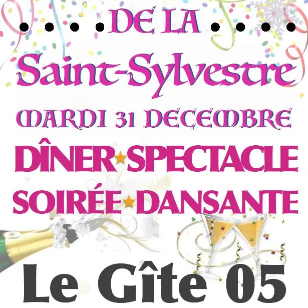 Dîner spectacle et soirée dansante réveillon de la Saint-Sylvestre_Les Orres