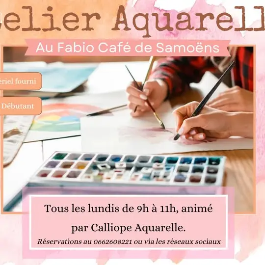 Atelier Aquarelle hiver 2024- 2025_Samoëns