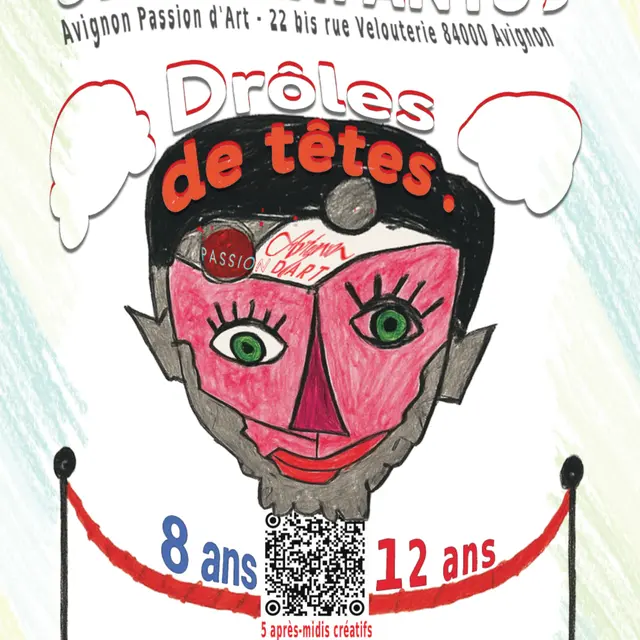 Affiche stage enfant avril 2026