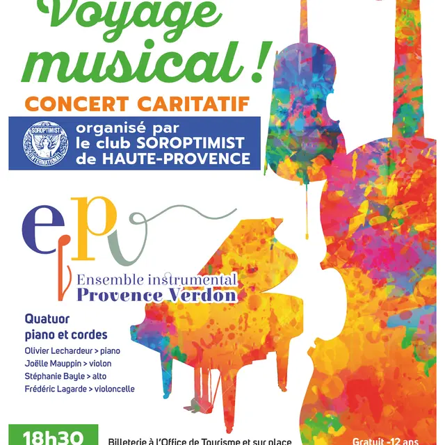 Voyage musical - concert caritatif_Gréoux-les-Bains