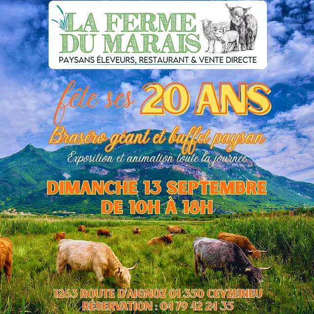 La Ferme du Marais fête ses 20 ans !_Ceyzérieu