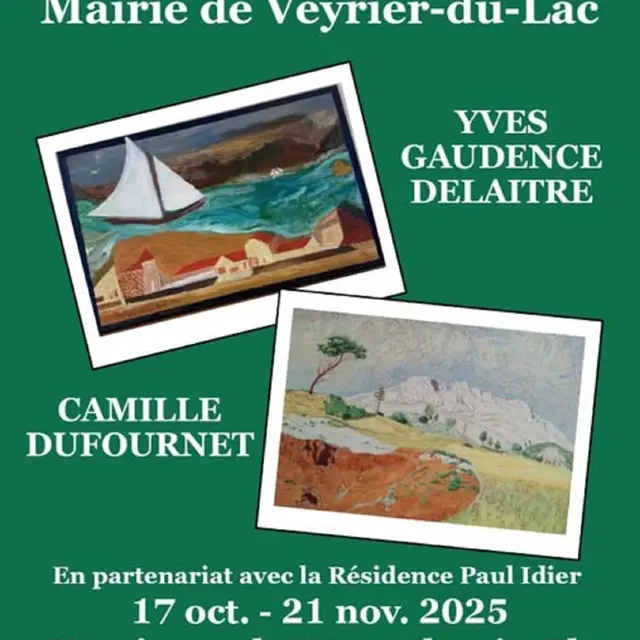 Exposition de peinture : Yves Gaudence Delaitre et Camille Dufournet_Veyrier-du-Lac