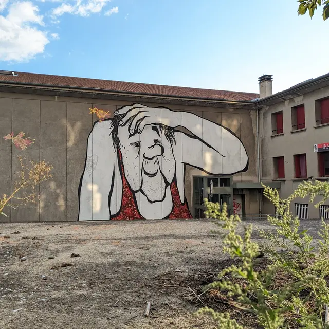 Street Art ça se mange sans fin, fresque Ella et Pitr_Saint-Étienne