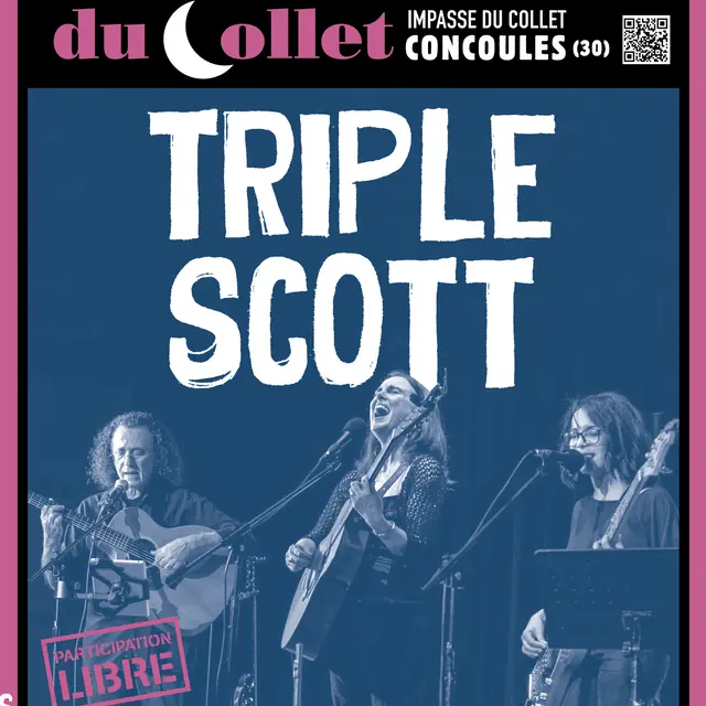 Concert de Triple Scott aux Tréteaux du Collet_Concoules