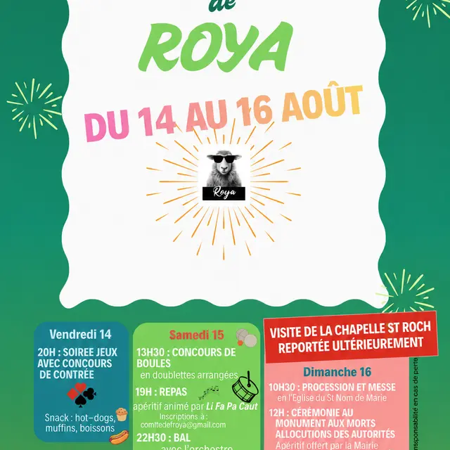 Fête patronale du hameau de Roya_Saint-Étienne-de-Tinée