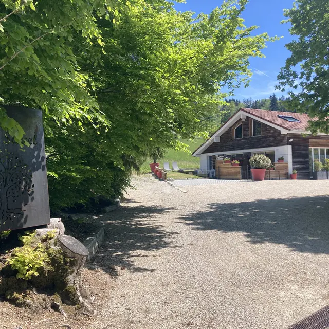 Entrée du complexe Ô Songes de Saxel