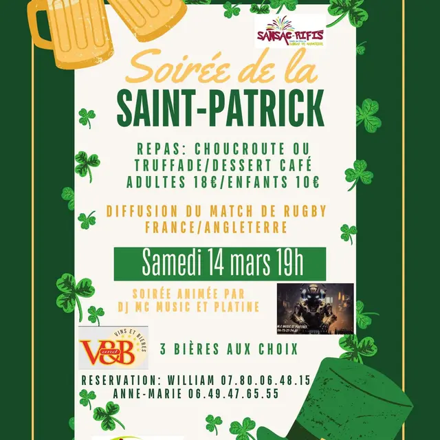 Soirée de la Saint-Patrick_Sansac-de-Marmiesse