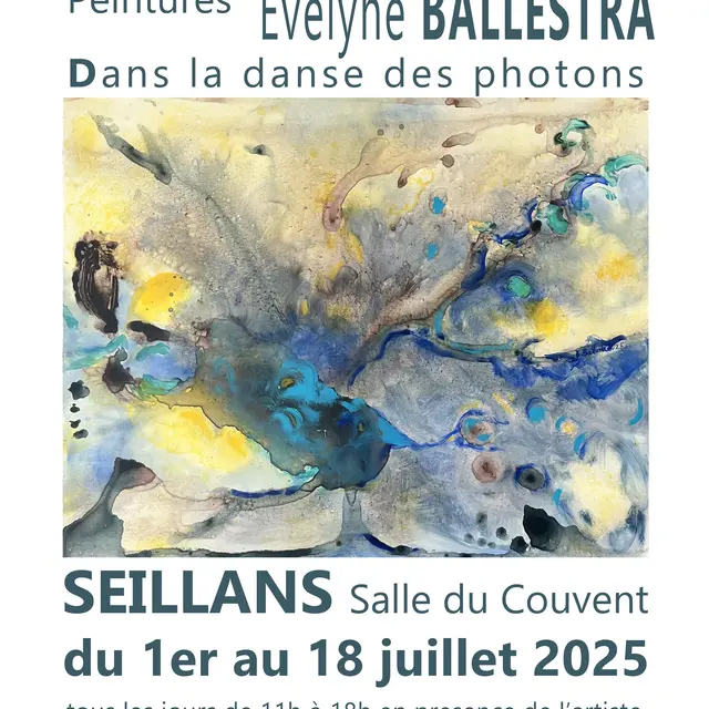 Exposition Dans la danse des photons Evelyne Ballestra_Seillans