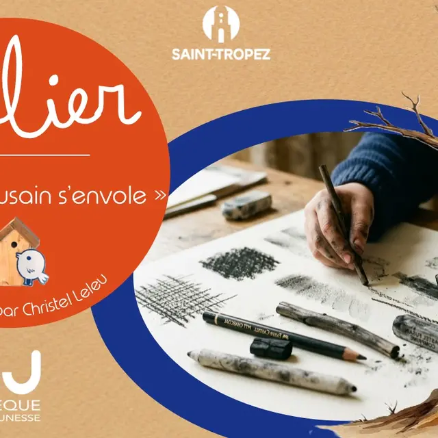 Atelier - Quand le fusain s’envole_Saint-Tropez