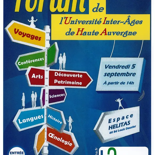 Forum de l’Université Inter-Âges de Haute Auvergne_Aurillac
