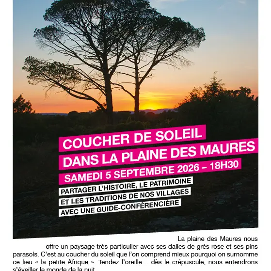 Balade commentée Coucher de soleil dans la plaine des Maures_Le Cannet-des-Maures