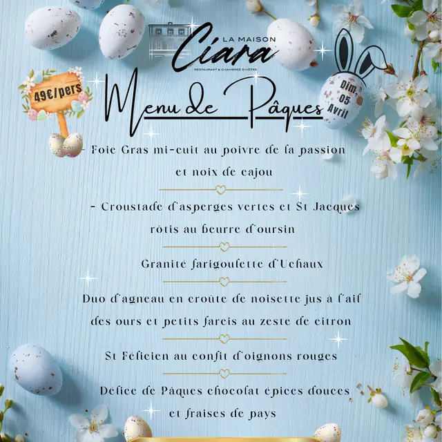 Repas de Pâques à la maison Ciara_Orange