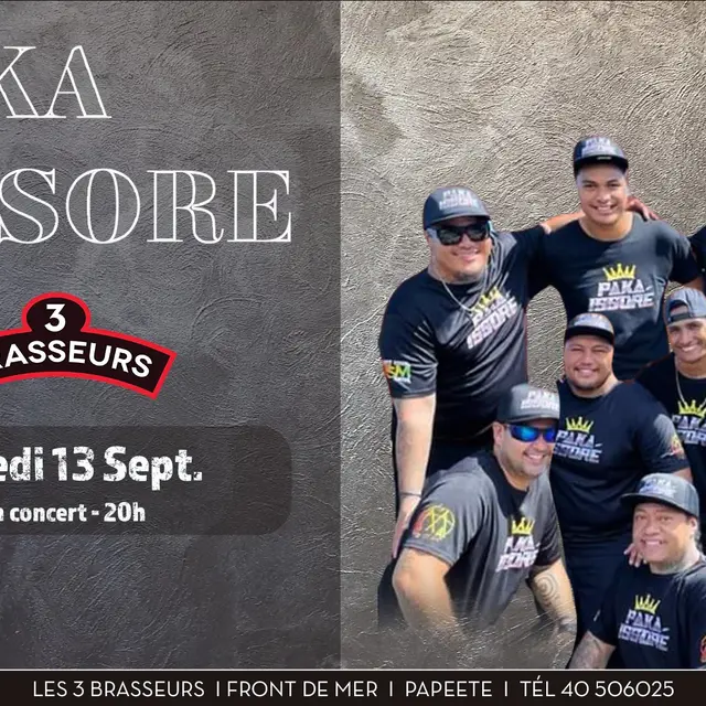 Paka Issore en concert - 3 Brasseurs Tahiti_Papeete