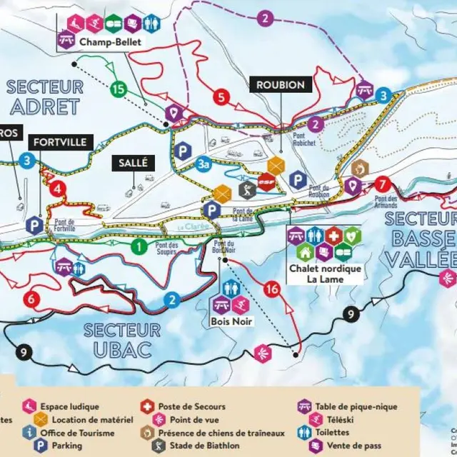 Itinéraire Piétons Raquettes autour de Névache