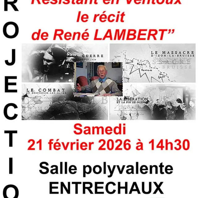 Projection du film 'Résistant en Ventoux'_Entrechaux