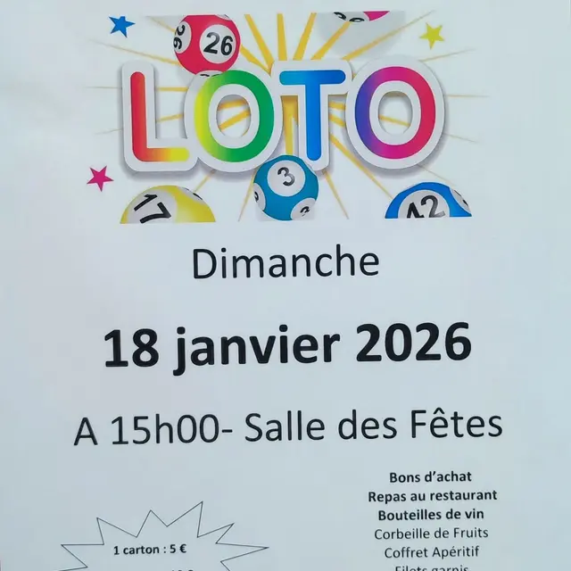 Loto du comité des fêtes_Saint-Roman-de-Malegarde