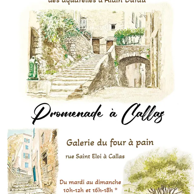 Exposition des aquarelles d'Alain DURDU_Callas