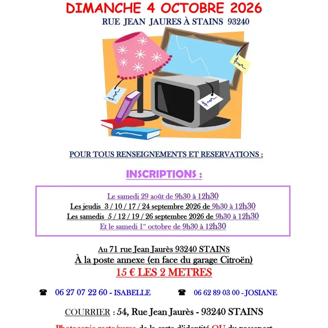 Brocante du quartier de l’Avenir_Stains