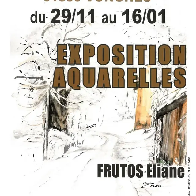 Exposition de peintures d'Eliane Frutos_Vongnes