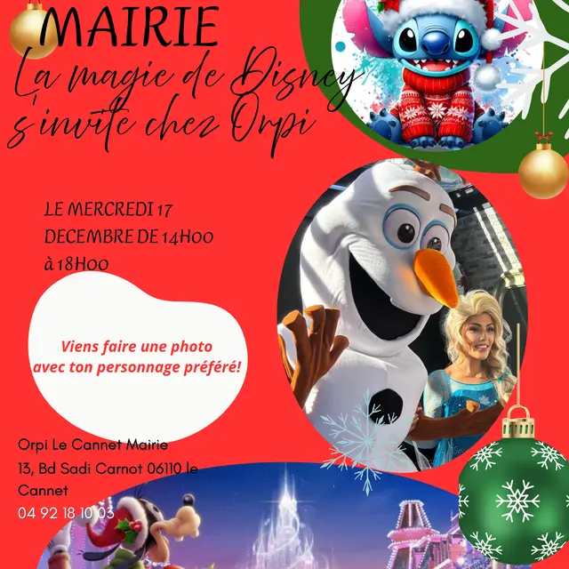 La magie de Disney s'invite chez Orpi Le Cannet Mairie_Le Cannet