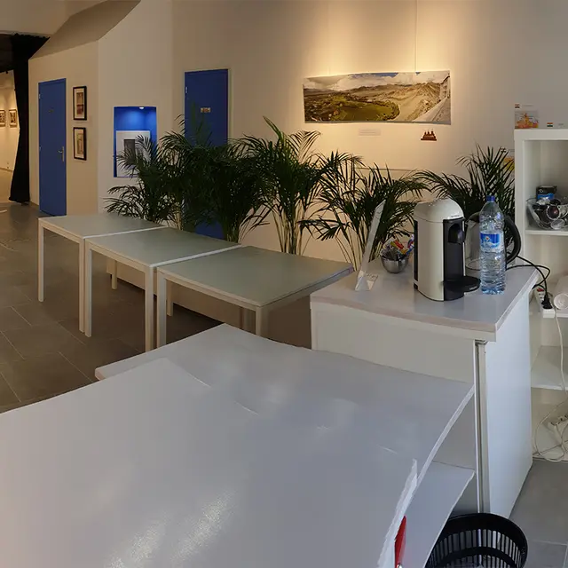 Vue panoramique de la Galerie Namast'art