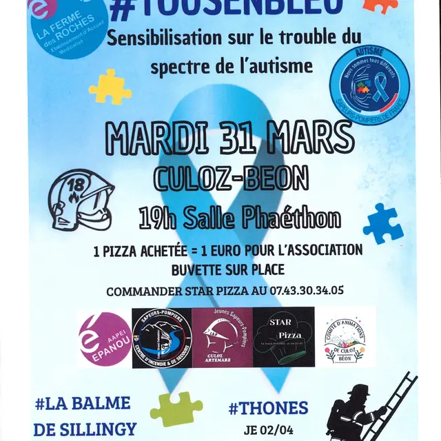 Tous en bleu : sensibilisation sur le trouble du spectre de l'autisme_Culoz-Béon