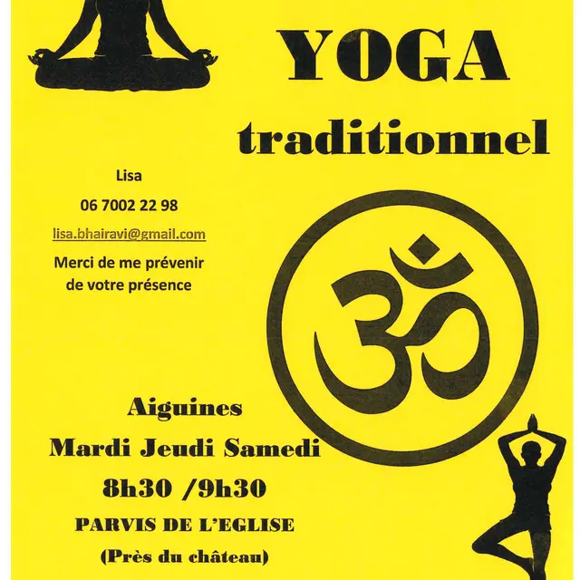 Cours de Hatha Yoga traditionnel