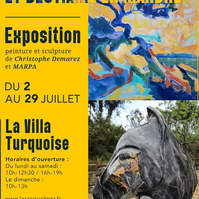 Exposition : l'étoile du sud et bestiaire en marbre_La Croix-Valmer