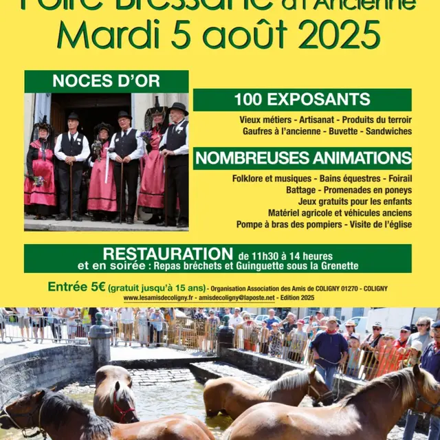 Affiche Foire de Coligny 2025