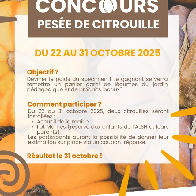 Concours pesée de citrouille_Le Bois-Plage-en-Ré