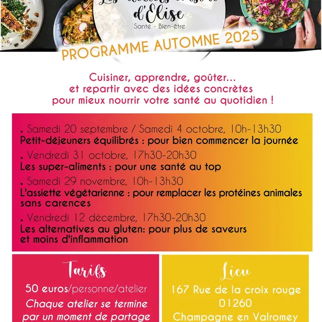 Les ateliers cuisine d'Elise _Champagne-en-Valromey