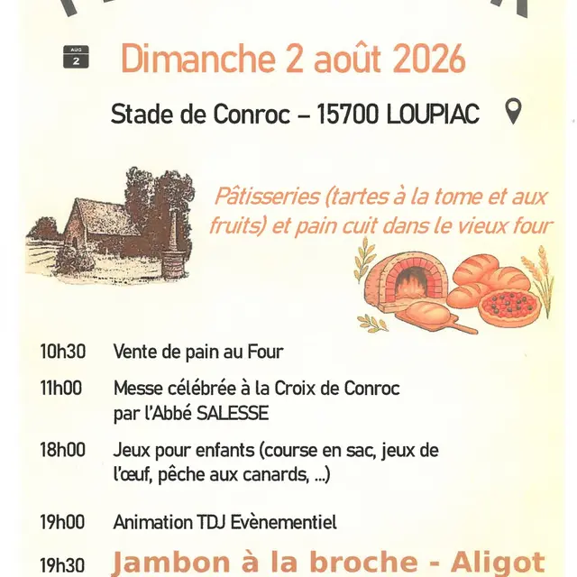 Fête du four de Conroc, 41ème édition_Pleaux