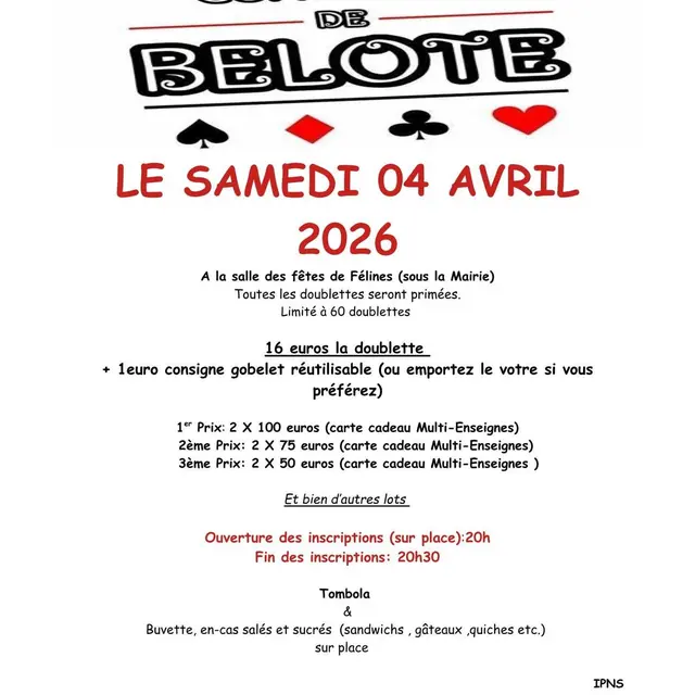 EVE-Concours de belote-affiche