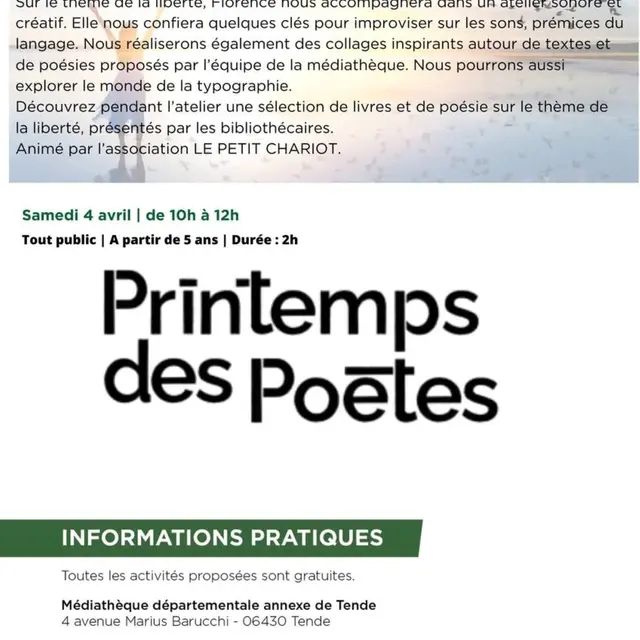 Ateliers à la médiathèque_Tende