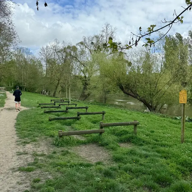 Parcours sportif sur les berges de Seine de Maisons-Laffitte