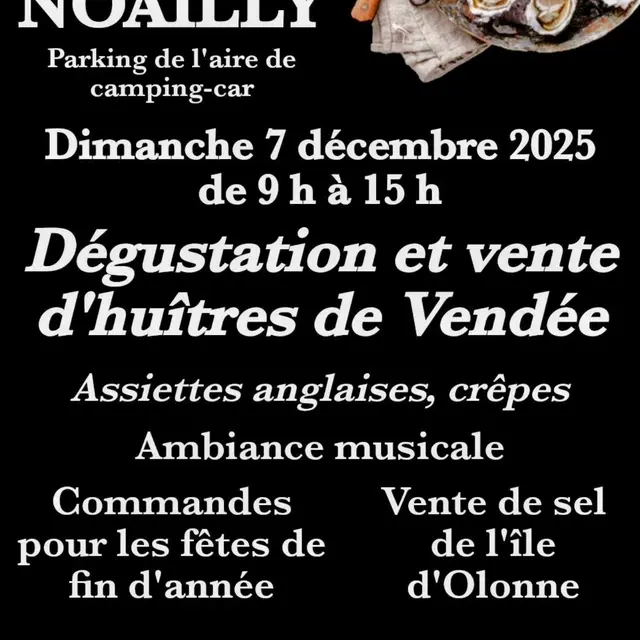 Dégustation et vente d'huîtres Noailly