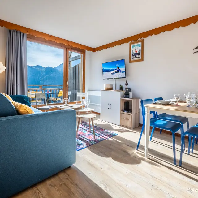 Appartement 2 pièces cabine 4 personnes Balcons du Soleil 404_Orcières