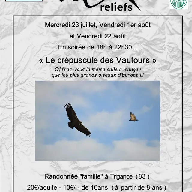 Sorties accompagnées avec Reliefs
