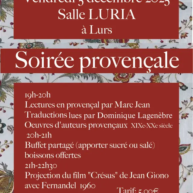 Soirée provençale_Lurs