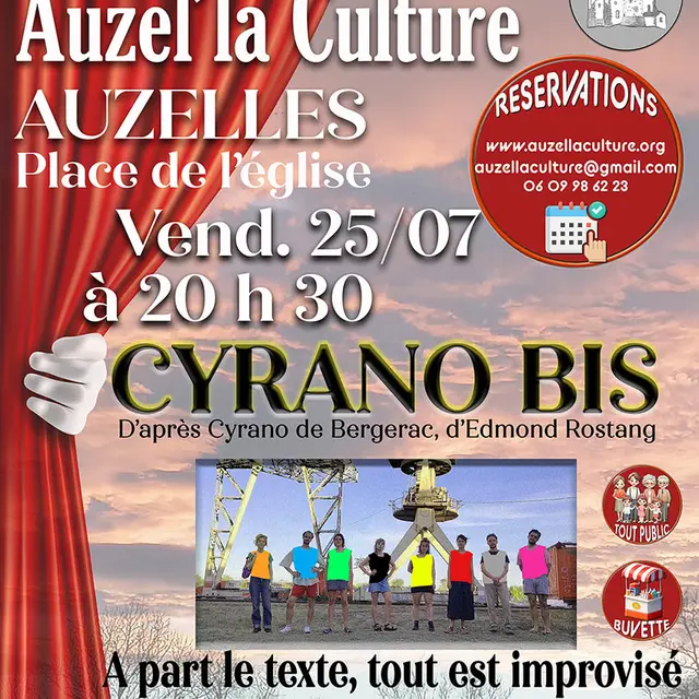 6ème Festival Auzel'la Culture - Cyrano bis_Auzelles