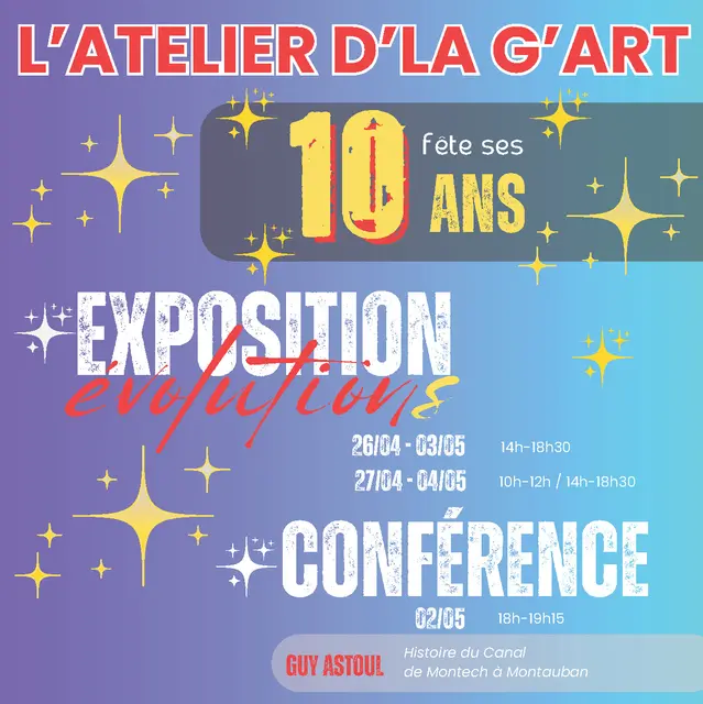 Expositon- 10ans de l'Atelier d'la G'art_Montauban