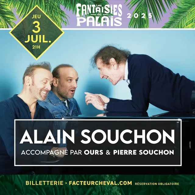 Alain Souchon accompagné de Ours et de Pierre Souchon