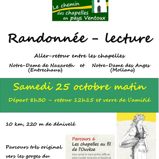 Randonnée-lecture entre les chapelles_Entrechaux
