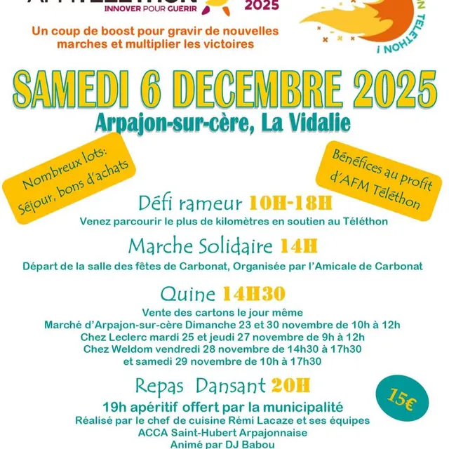 Boost ton Téléthon! à Arpajon sur Cère_Arpajon-sur-Cère