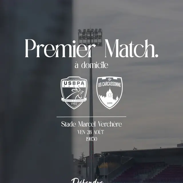 Affiche 1er match à domicile