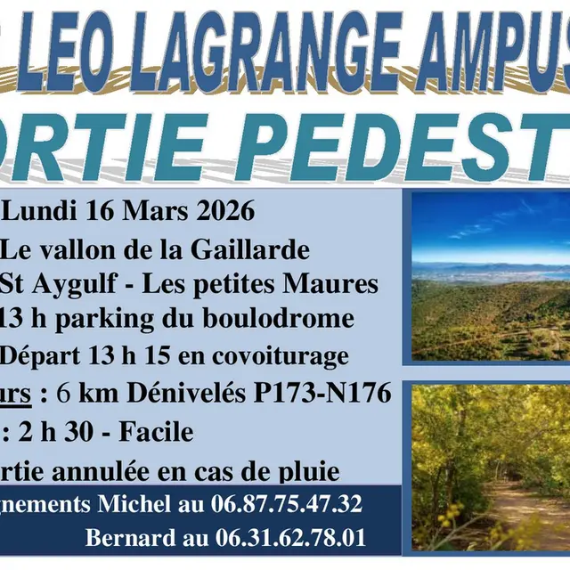 Sortie Pedestre 16 mars_Ampus