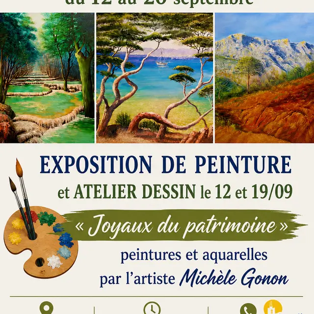 Exposition de peinture : Joyaux du Patrimoine_Solliès-Ville