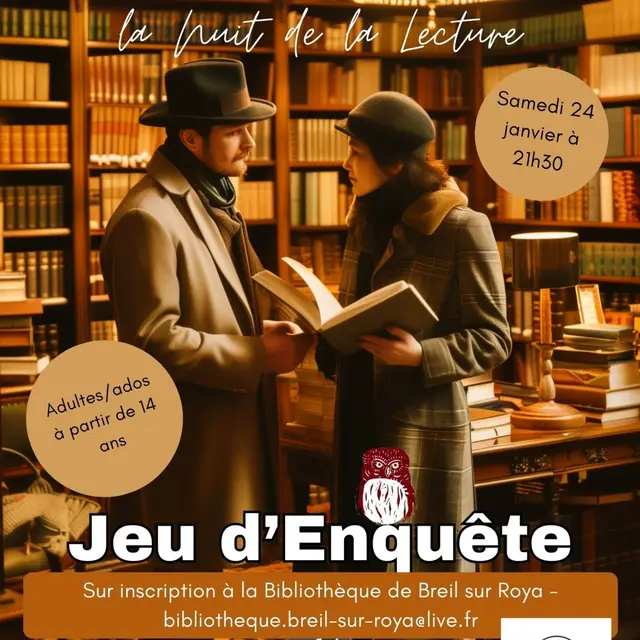 Nuit de la lecture : Jeu d'enquête Massacre à la bibliothèque_Breil-sur-Roya