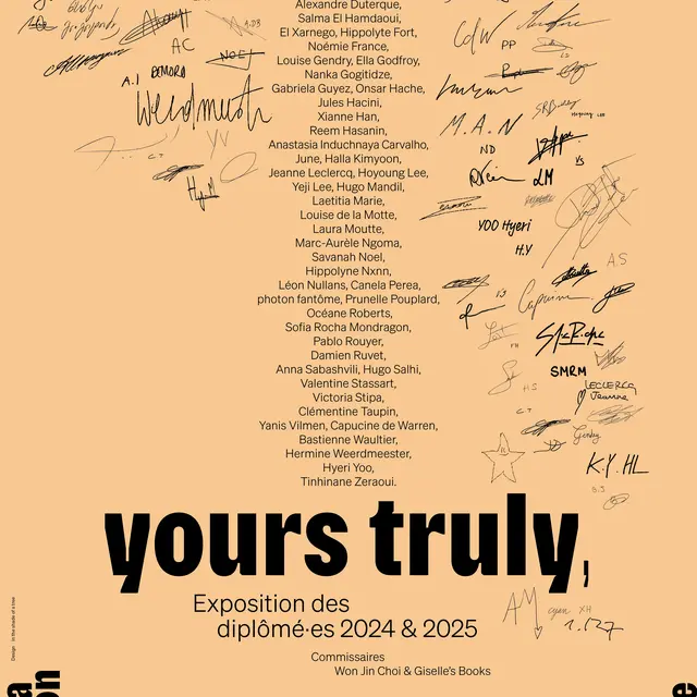 Yours truly, exposition des diplômé·es 2024 & 2025_Nice